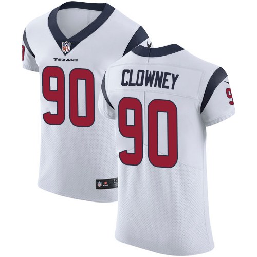 Nike Texans #90 Jadeveon Clowney White Men's Stitched NFL Vapor Untouchable Elite Jersey